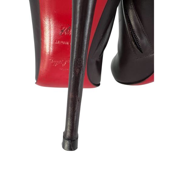 Christian Louboutin Bellissima 100MM Leather Ankle Booties - Picture 10 of 16